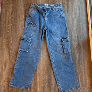 Women’s Cargo Jeans - Blue